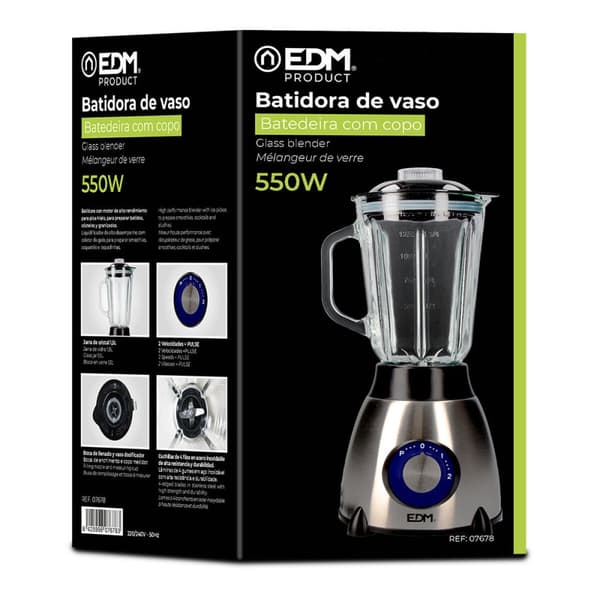 Kop-blender EDM 07678 Sort 550 W 1,5 L