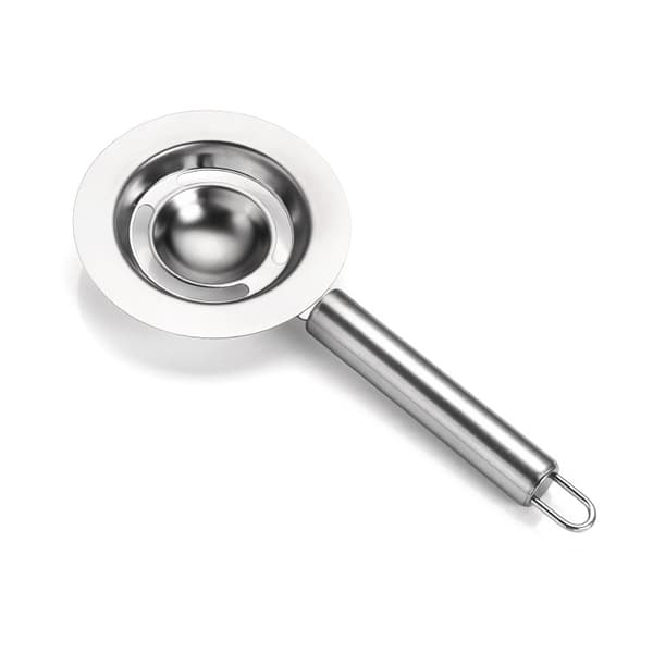 INF Eggeplommeseparator i rustfritt stål med justerbart håndtak Round handle