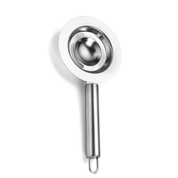 INF Eggeplommeseparator i rustfritt stål med justerbart håndtak Round handle