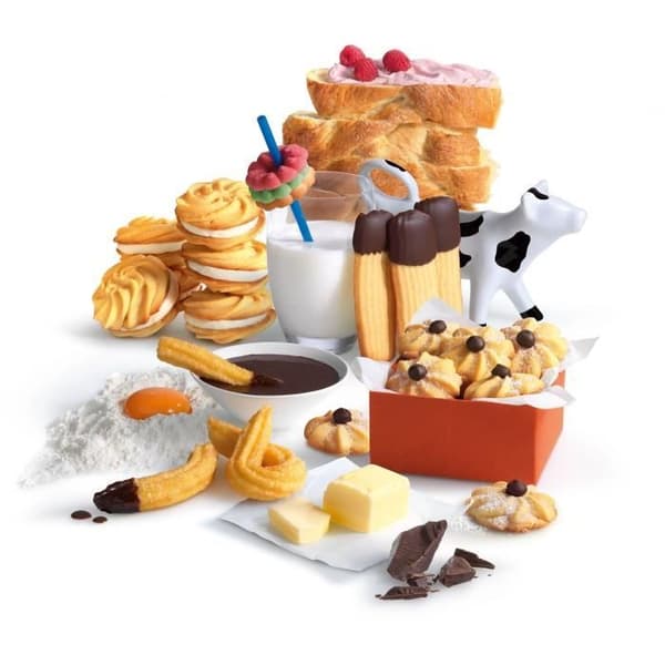 Baking Sensation tilbehør - BOSCH - MUZ5BS1 - Kødhakker - Rist 5 mm - Cookietilbehør 4 former - Skål med 3.9 L