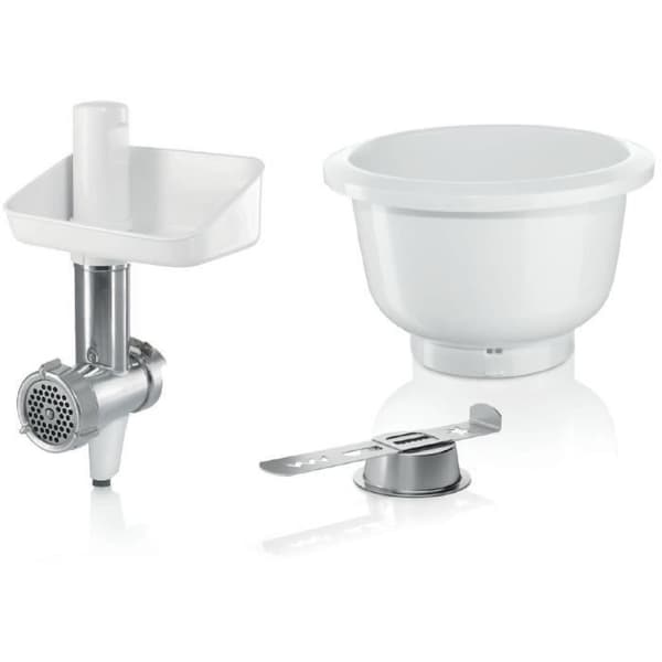 Baking Sensation tilbehør - BOSCH - MUZ5BS1 - Kødhakker - Rist 5 mm - Cookietilbehør 4 former - Skål med 3.9 L