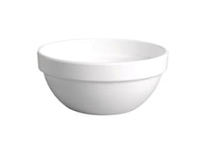 Skål 0.25 ltr Ø12x5.5 cm Melamin Hvid,10 stk/pk