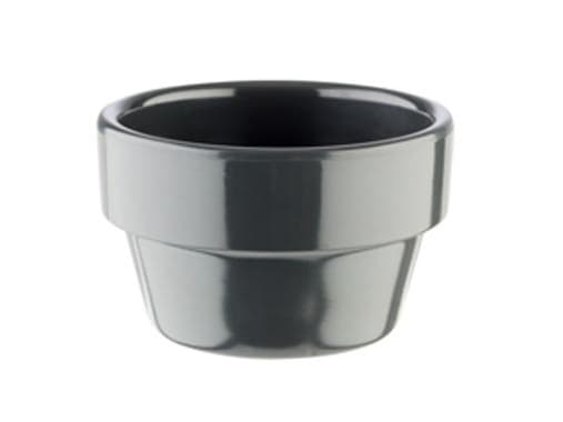 Skål Flower Pot 4 cl Ø6x3.5 cm Melamin Grå,60 stk/pk