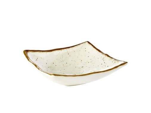 Skål Stoneart 50 cl 19x19x6 cm Melamin Hvid/Brun stenlook,1 stk