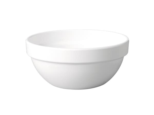 Skål 1.8 ltr Ø20x9.2 cm Melamin Hvid,1 stk