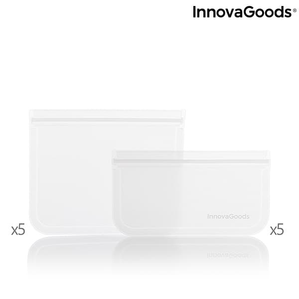 Gjenbrukbare matposesett Freco InnovaGoods 10 Deler