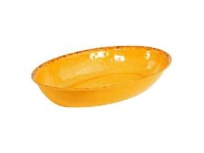 Skål Oval Casablanca 3.8 ltr 420x280x70 mm Melamin Orange,1 stk