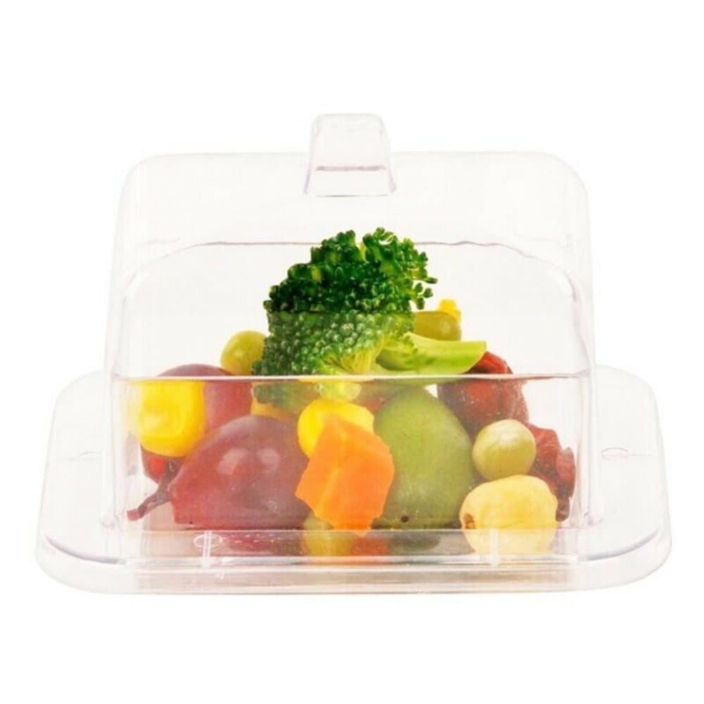 Provsmakningsset polystyren Med lock Rektangulär (6 pcs)