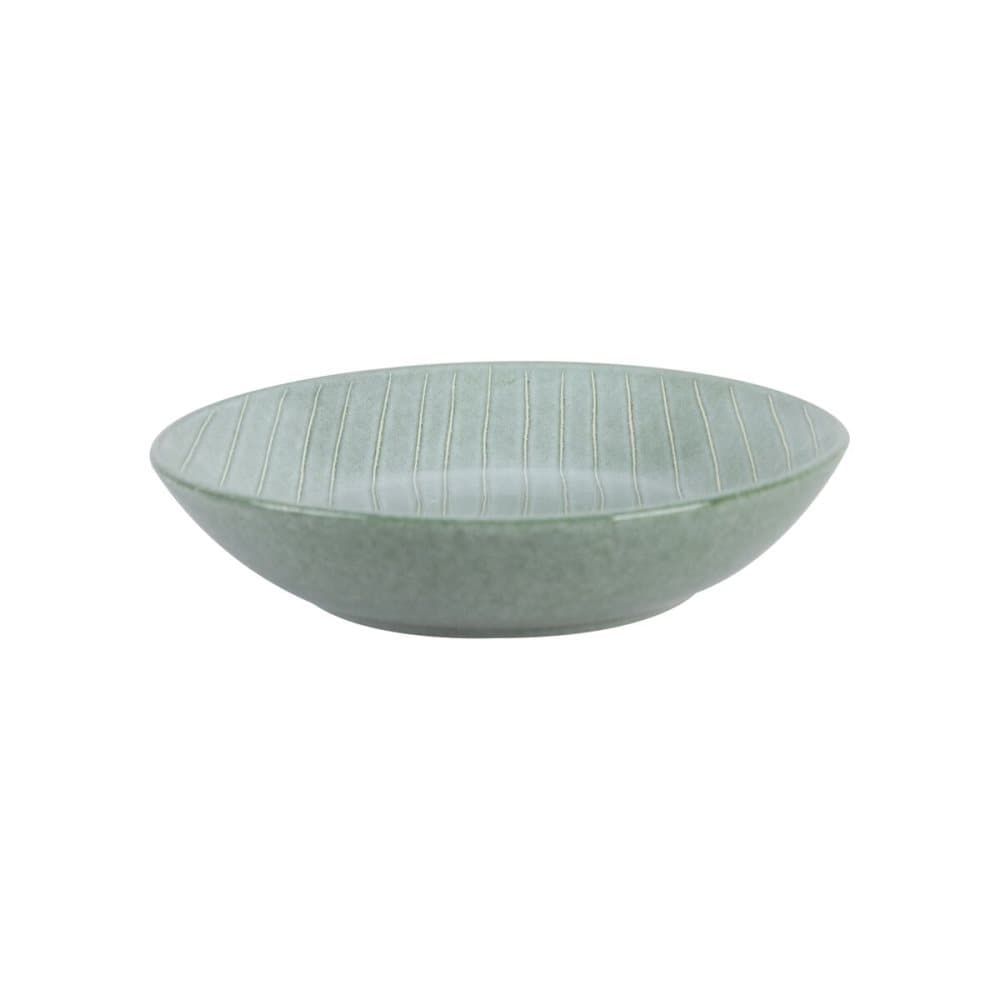 Djup tallrik DKD Home Decor Grön Stengods (20 x 20 x 4,5 cm)