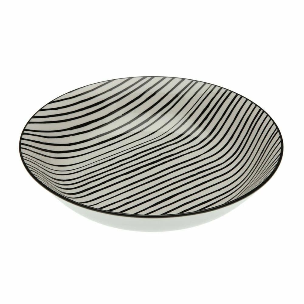 Djup tallrik Versa Black Lines ø 20,5 cm Porslin