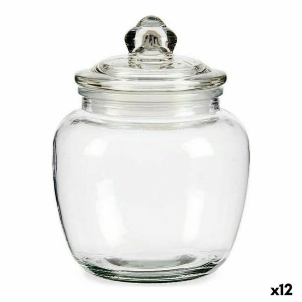 Blik 1,4 L Hermetisk Gennemsigtig Glas (12 enheder)