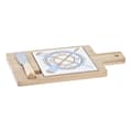 Miniatyrbild 1 av 4: Ostbricka DKD Home Decor Bambu Aluminium Stengods 21,5 x 11,8 x 1,5 cm (3 Delar)