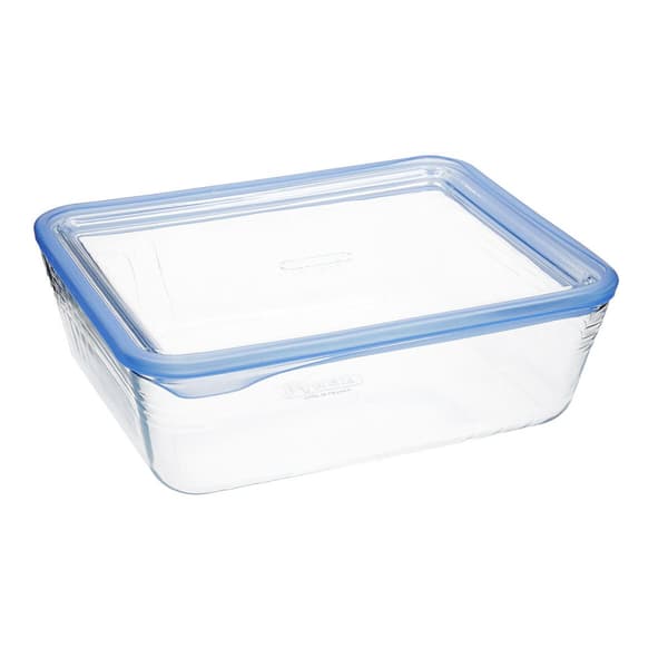 Hermetisk Lunsjboks Pyrex Pure Glass Gjennomsiktig Glass (2,6 L) (4 enheter)