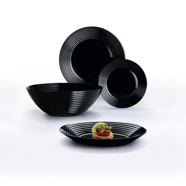 Skål Luminarc Harena Suppe 20 cm Sort Glas (24 enheder)