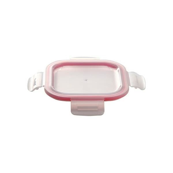 Sett med matbokser Bergner Walking Anywhere Borosilikatglass cuadradas Kvadrat 320 ml 520 ml 800 Sider Rød
