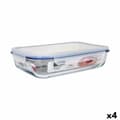 Miniatyrbillede 1 af 2: Hermetisk madkasse Quttin Rektangulær 3,7 L 36 x 24,8 x 8,1 cm (4 enheder)