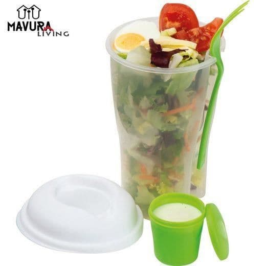 Salladsskål - MAVURA - Living-to-go - 2 stycken - BPA-fri - Tål diskmaskin