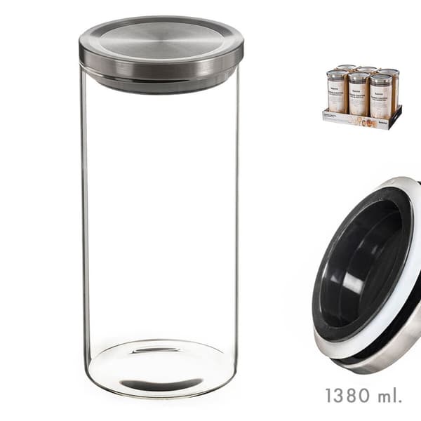Glasskrukke Kozina 1380 ml