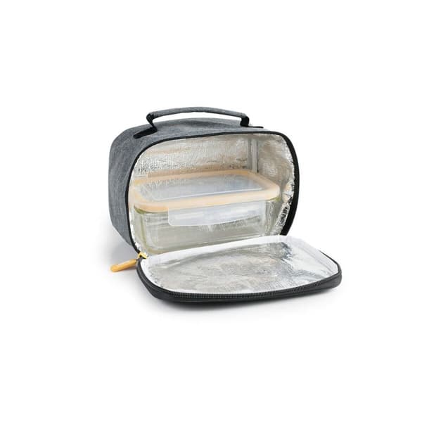 Madkasse med tilbehør Ibili 753401g Grå Polyester Borosilikatglas 21 x 13 x 14 cm