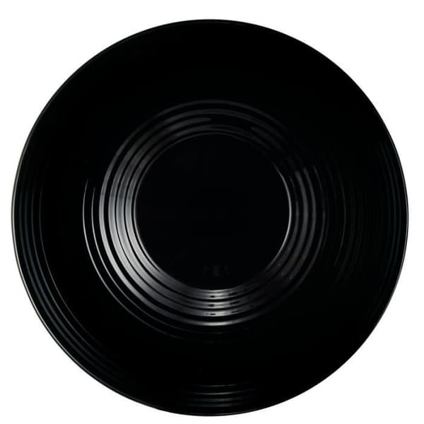 Svart salladsskål i glas 27 cm - Harena Noir - Luminarc