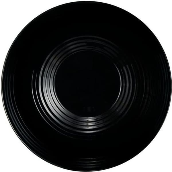 Svart salladsskål i glas 27 cm - Harena Noir - Luminarc