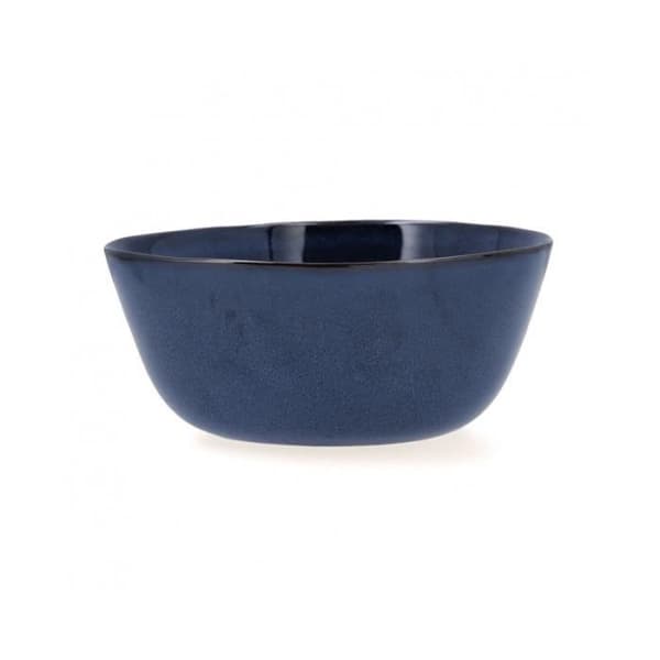 Saladskål - Bidasoa - Ikonic - Keramik - Blå - Pack med 3 enheter - 20x19,5x8,5 cm