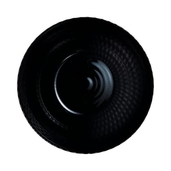 Salladsskål - LUMINARC - Tofs - 24 cm - Härdat glas - Svart