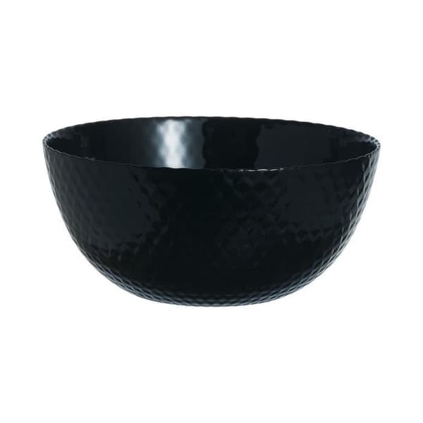 Salladsskål - LUMINARC - Tofs - 24 cm - Härdat glas - Svart