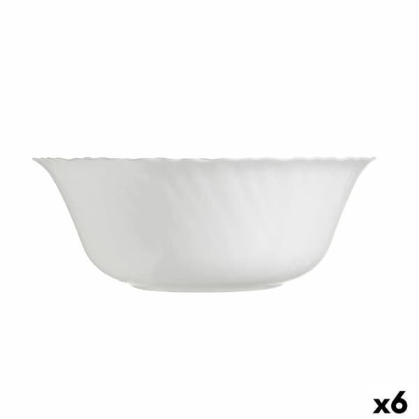 Luminarc Festoon vit salladsskål i glas (25 cm) (6 enheter)