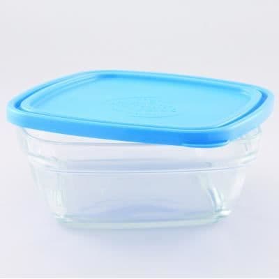 Salladsskål - Ej specificerad - 23cm - Härdat glas - Transparent - Lufttätt lock