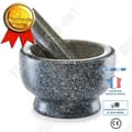 Miniatyrbild 1 av 4: TD® Marmor Vitlöksmortel Granit Vitlökspress Hushållskvarn för krossning av stenmurbruk