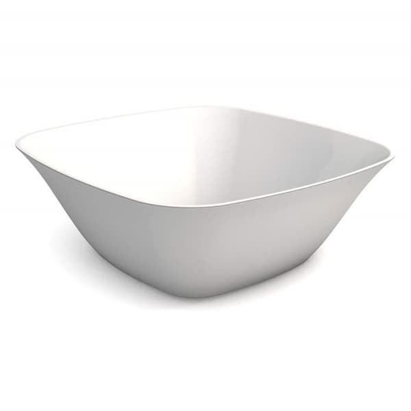 Ornamin salladsskål 2400 ml vit melamin (modell 643) - 11430