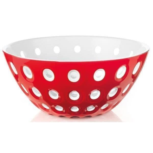 GUZZINI Le Murrine salladsskål - 25 cm - Röd och vit