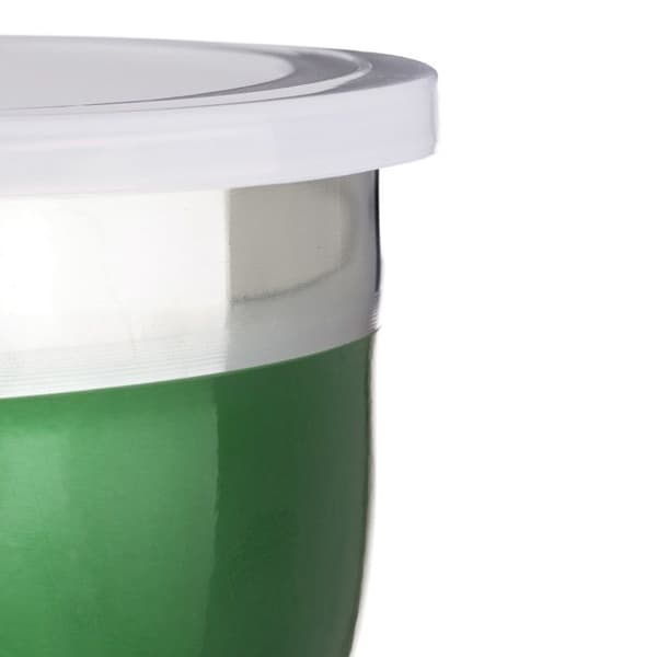 Relaxdays Bol mixer med lock set med 3 skålar i rostfritt stål flera storlekar, grön