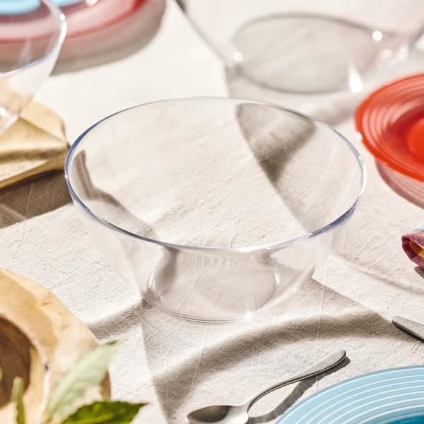Salladsskål - LUMINARC - Cosmos - Glas - 20 cm - Stöttålig - Transparent