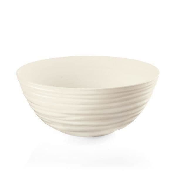 Saladskål - GUZZINI - Tierra - Ø 25 cm - Återvunnet plast - Vit