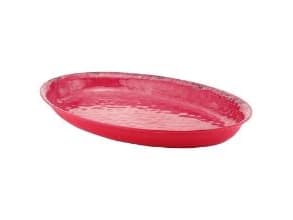 Skål Oval Casablanca 2.5 ltr 420x280x40 mm Melamin Rød,stk