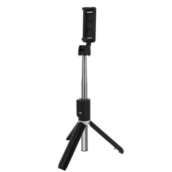Perche Selfie - Svart - Bluetooth - Stativ - Justerbar höjd - 63cm utdragbar