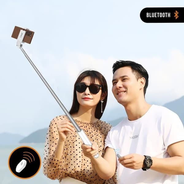 Selfie Stick Bluetooth Smartphone Kompakt design Stativ Linq ZP9902 Vit