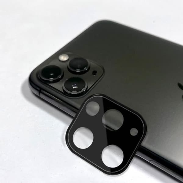 Kameralinse - AVIZAR - iPhone 11 Pro / Pro Max - Härdat glas 9H - Anti-fläck - Svart