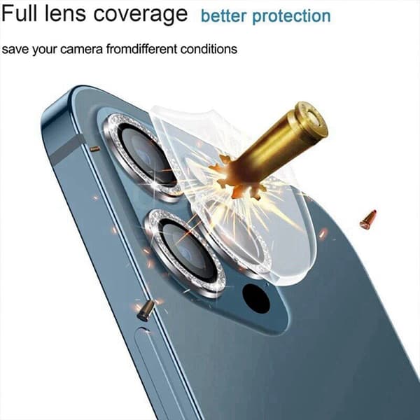 INF Kamerabeskyttelse 2-pak BlåiPhone 13/13 Mini