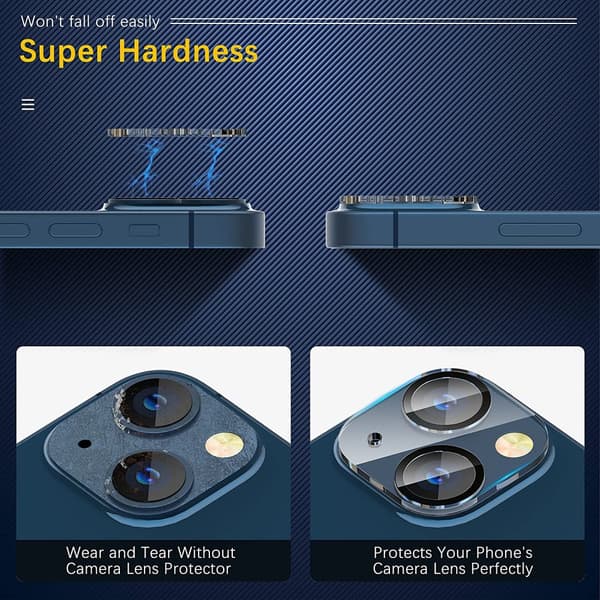 2 PAK- Iphone 14 Kamera linse cover