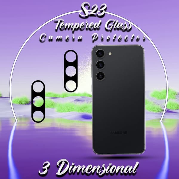 2-Pack Linsskydd Samsung Galaxy S23 - Härdat Glas 9H - Super 3D Linsskydd