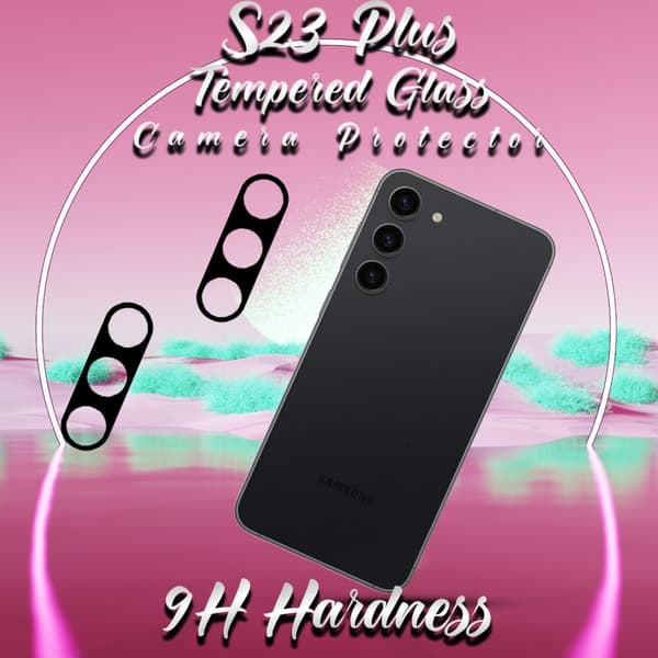 2-Pack Linsskydd Samsung Galaxy S23 Plus - Härdat Glas 9H - Super 3D Linsskydd