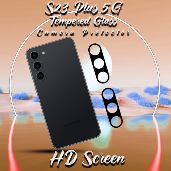 2-Pack Linsskydd Samsung S23 Plus (5G) - 9H Härdat Glass - 3D Super Kvalitet Linsskydd