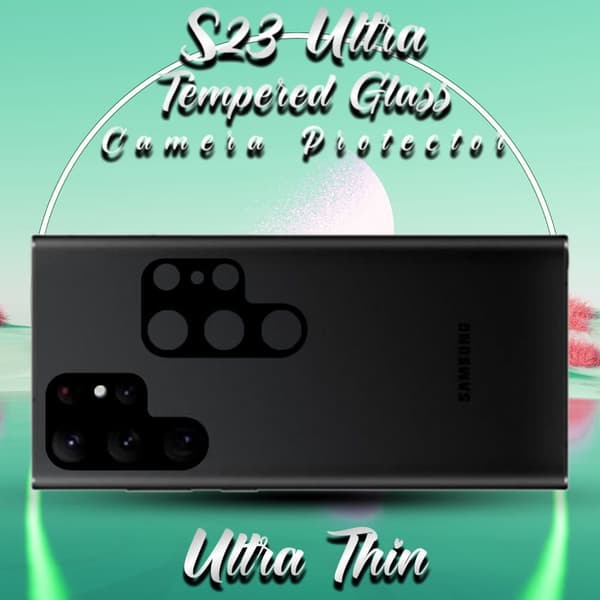2-Pack Linsskydd Samsung Galaxy S23 Ultra - Härdat Glas 9H - Super 3D Linsskydd