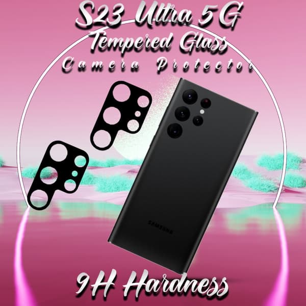 2-Pack Linsskydd Samsung Galaxy S23 Ultra (5G) - Härdat Glas 9H - Super 3D Linsskydd