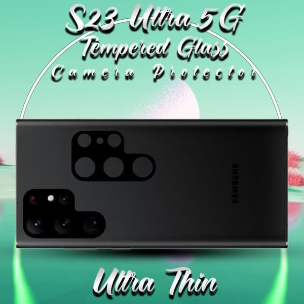 2-Pack Linsskydd Samsung Galaxy S23 Ultra (5G) - Härdat Glas 9H - Super 3D Linsskydd