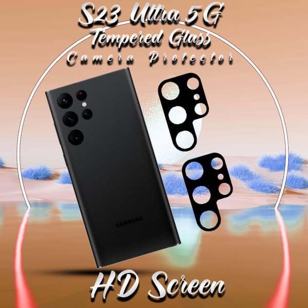 2-Pack Linsskydd Samsung Galaxy S23 Ultra (5G) - Härdat Glas 9H - Super 3D Linsskydd