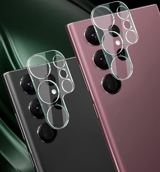Telefon Kamera Lens Protector 2-Pak Gennemsigtig Samsung Galaxy S22 Ultra